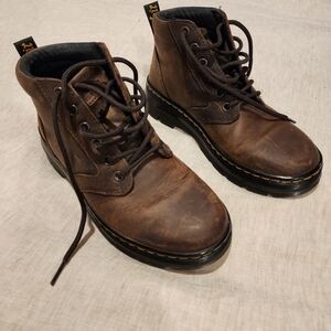 Dr. Martens Unisex Brown Leather Boots Size 6